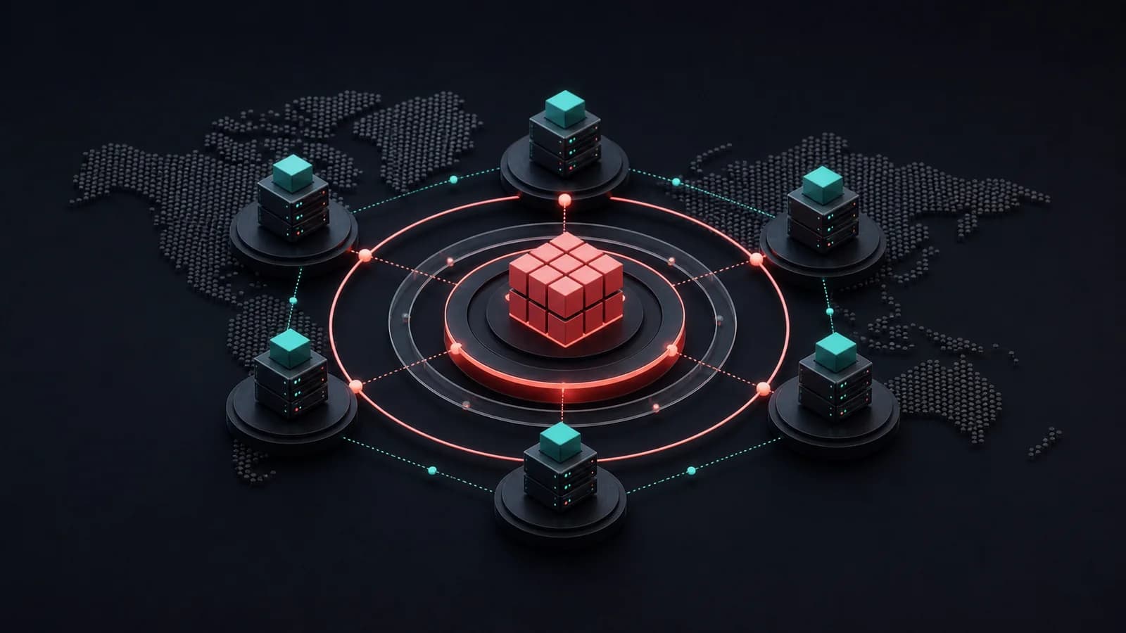 Editorial illustration for Distributed Systems Architecture