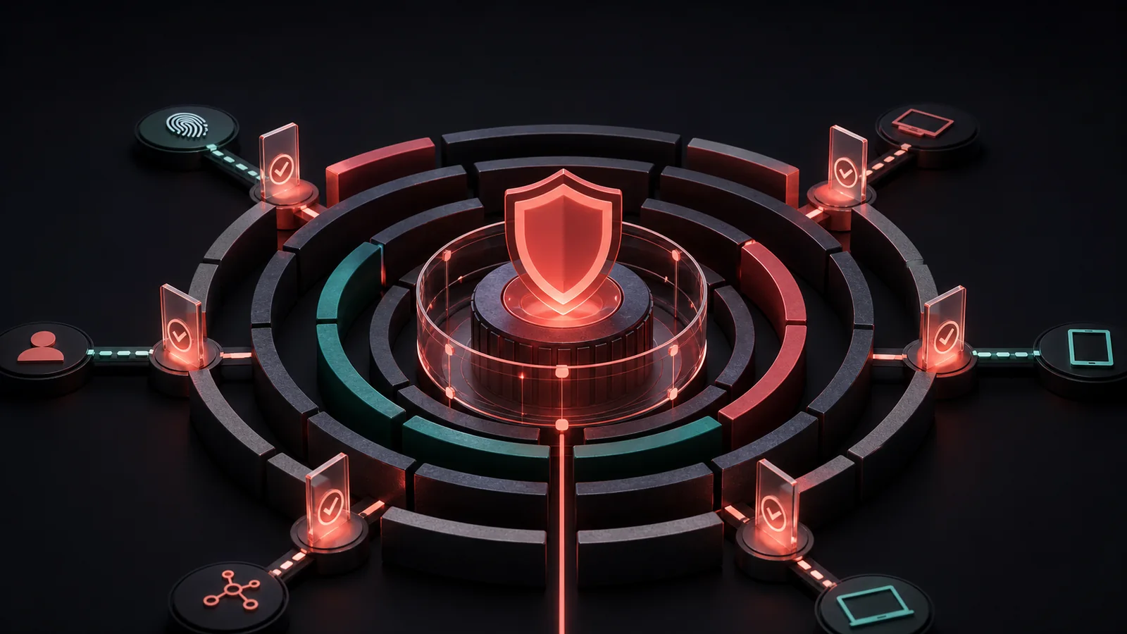 Editorial illustration for Zero Trust Architecture